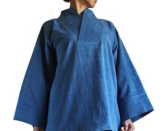 ChomThong Hand Woven Cotton Japanese kimono Oriental Pullover  (BFS-118)