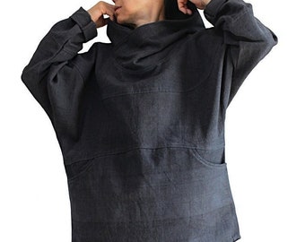 ChomThong Hand Woven Cotton Hooded Pullover (BOO-001-01)