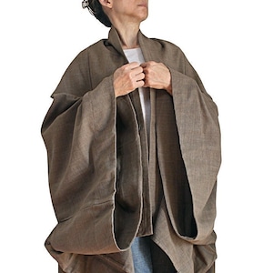 ChomThong Hand Woven Cotton Kimono Cocoon Robe (JFS-174-03)