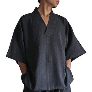ChomThong Hand Woven Cotton Japanese kimono Pullover  (BFS-104)
