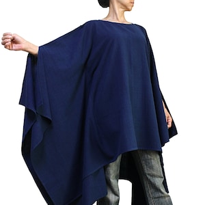 ChomThong Hand Woven Cotton Poncho Tunic (BFS-159-03)