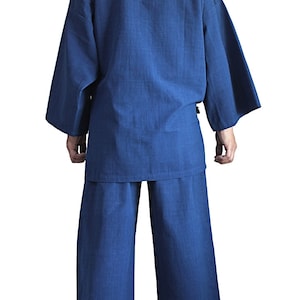 ChomThong Handvävda bomullsmunkarbetsdräkter / Japansk kimono Samue Set (DFS-066) Inga extra tullavgifter till USA (DDP-frakt) bild 5