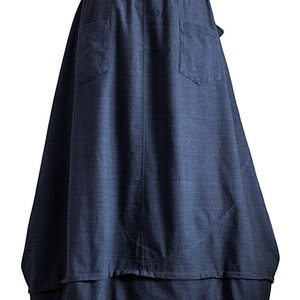 ChomThong Hand Woven Cotton Loose Sack Skirt SFS-019-03 image 6