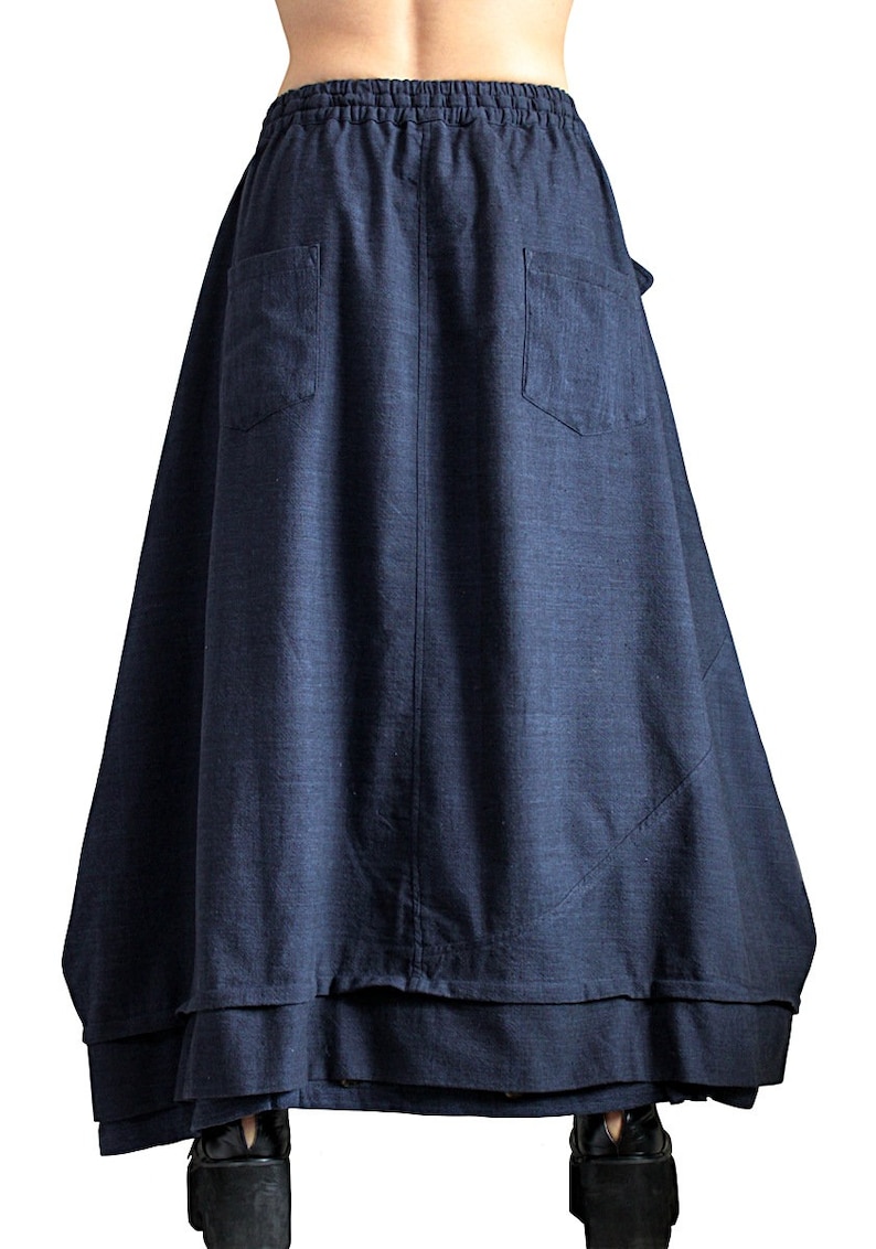 ChomThong Hand Woven Cotton Loose Sack Skirt SFS-019-03 image 6