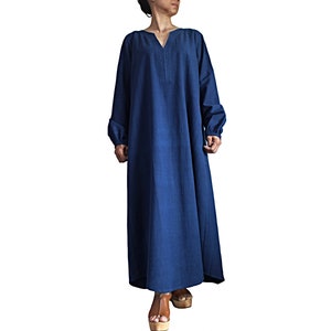 ChomThong Hand Woven Cotton Kameez Long Dress (DFS-065-03)