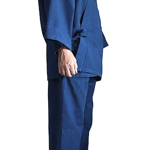 ChomThong Handvävda bomullsmunkarbetsdräkter / Japansk kimono Samue Set (DFS-066) Inga extra tullavgifter till USA (DDP-frakt) bild 4