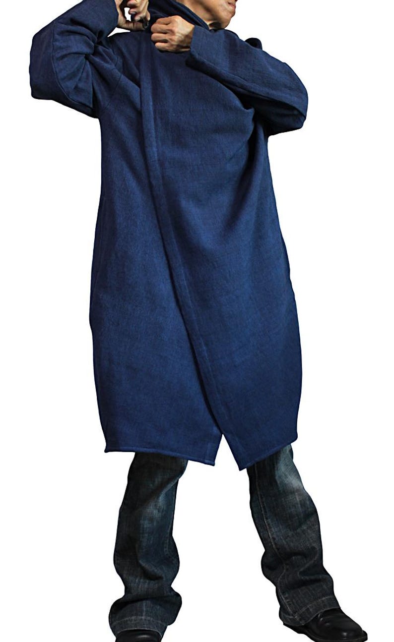 ChomThong Hand Woven Cotton Hooded Wrap Coat (JFS-145) No Extra Customs Fees to US(DDP Shipping) image 12