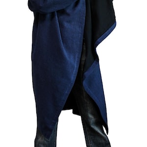 ChomThong Hand Woven Cotton Hooded Wrap Coat (JFS-145) No Extra Customs Fees to US(DDP Shipping) image 11