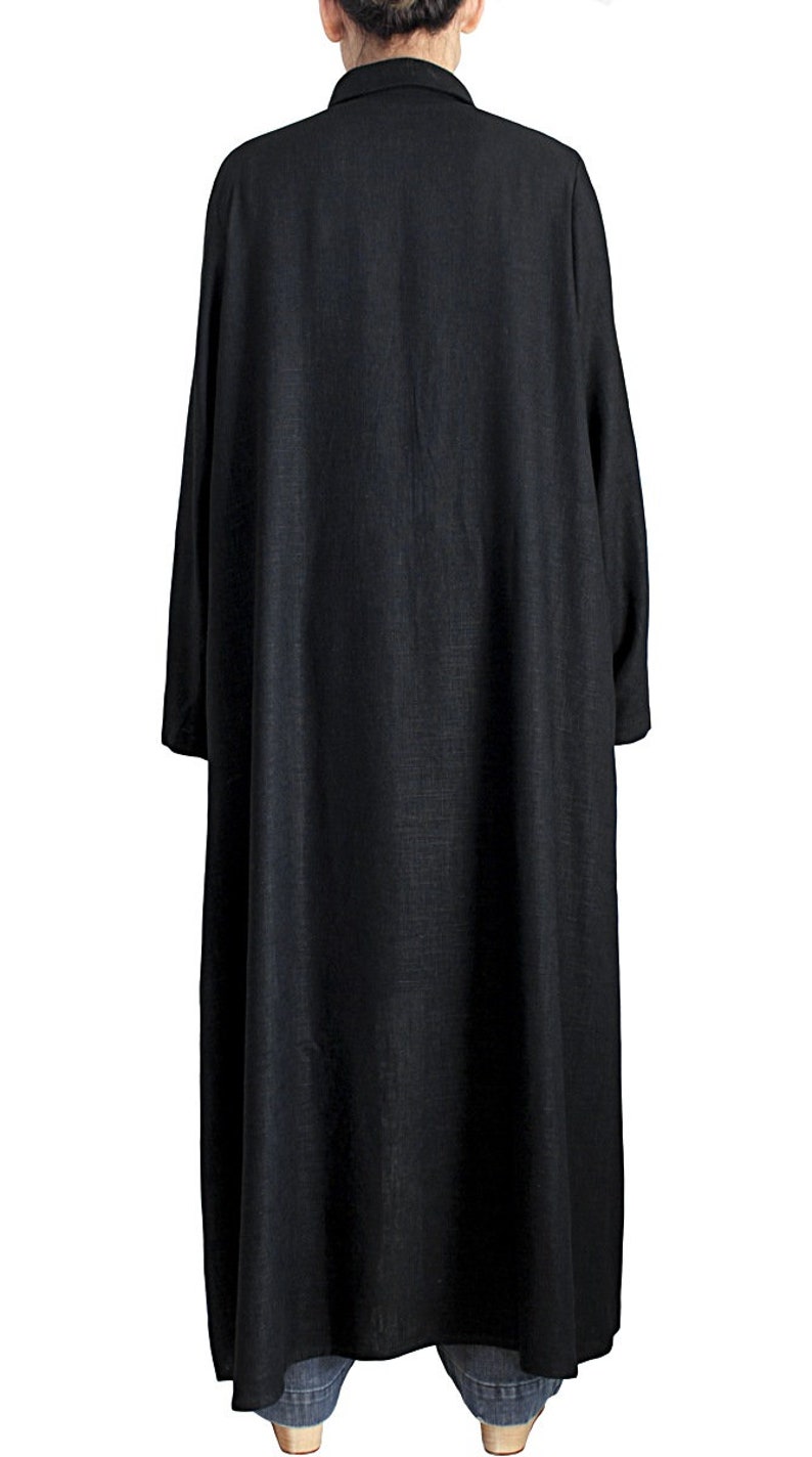 Soft Hemp Long Dress Coat JNN-067 - Etsy