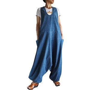 ChomThong Hand Woven Cotton Loose Aladdin Overalls (DFS-036)