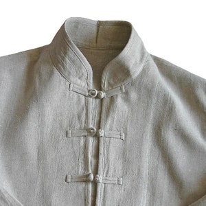 Hemp Chinese Collar Jacket  (JFS-038-02)