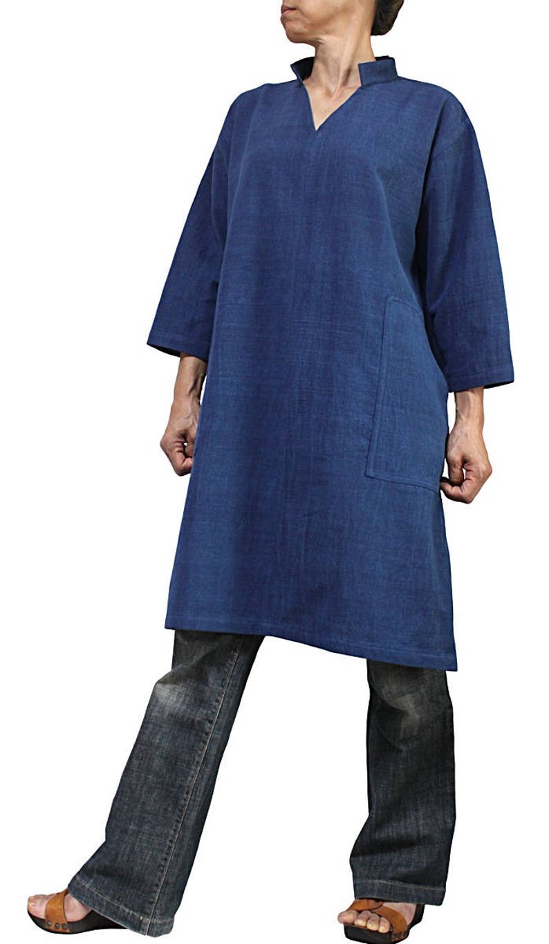 ChomThong Hand Woven Cotton Skipper Collar Tunic BFS-162-03