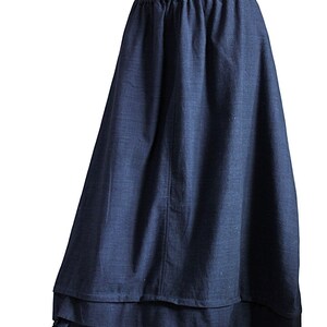 ChomThong Hand Woven Cotton Loose Sack Skirt SFS-019-03 image 5