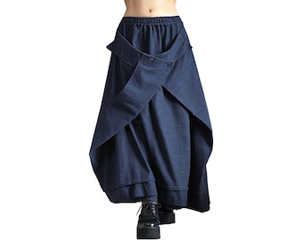 ChomThong Hand Woven Cotton Loose Sack Skirt (SFS-019-03)