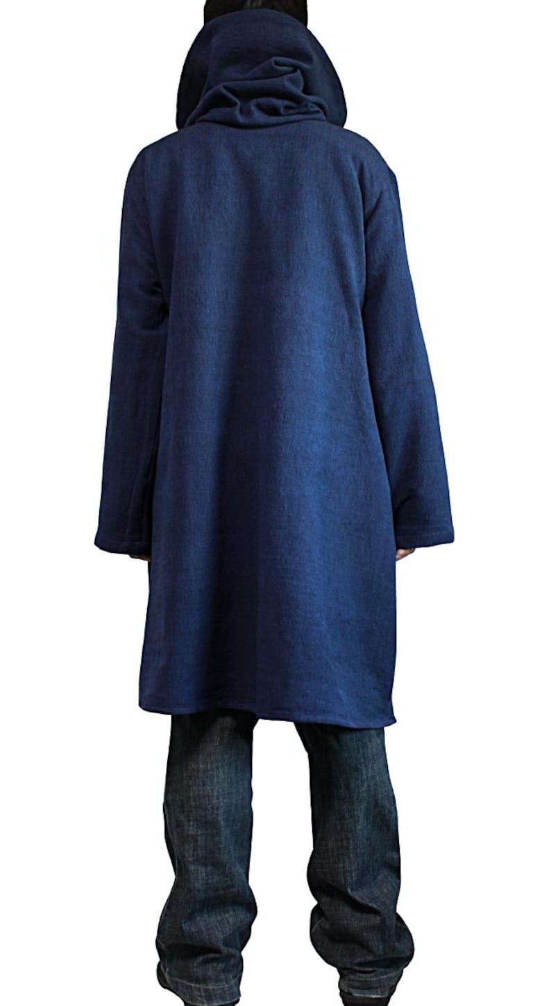ChomThong Hand Woven Cotton Hooded Wrap Coat (JFS-145) No Extra Customs Fees to US(DDP Shipping) image 14
