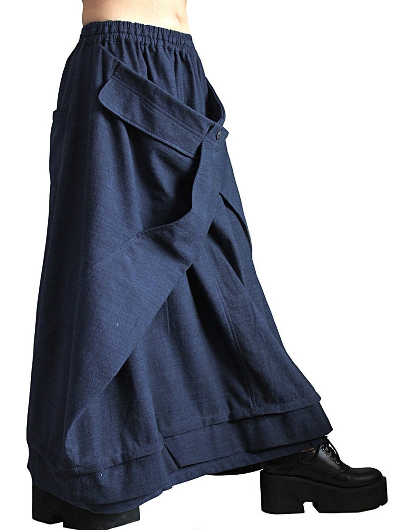 ChomThong Hand Woven Cotton Loose Sack Skirt SFS-019-03 image 3