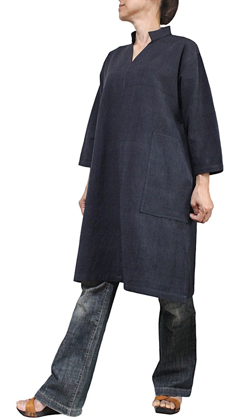 ChomThong Hand Woven Cotton Skipper Collar Tunic BFS-162-03