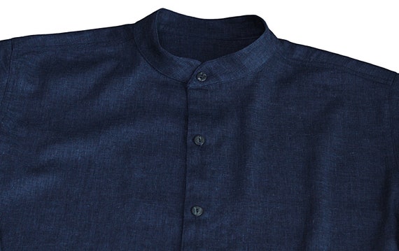 【LE / エルイー】STANDRD Band Collar L'ECHOPPE Hemp Banded Collar Shirt (BFS-006) - Etsy