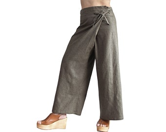 Linen Sarong-Style Pants（PJJ-001）