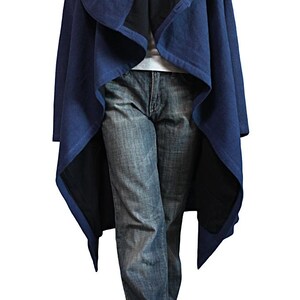 ChomThong Hand Woven Cotton Hooded Wrap Coat (JFS-145) No Extra Customs Fees to US(DDP Shipping) image 13