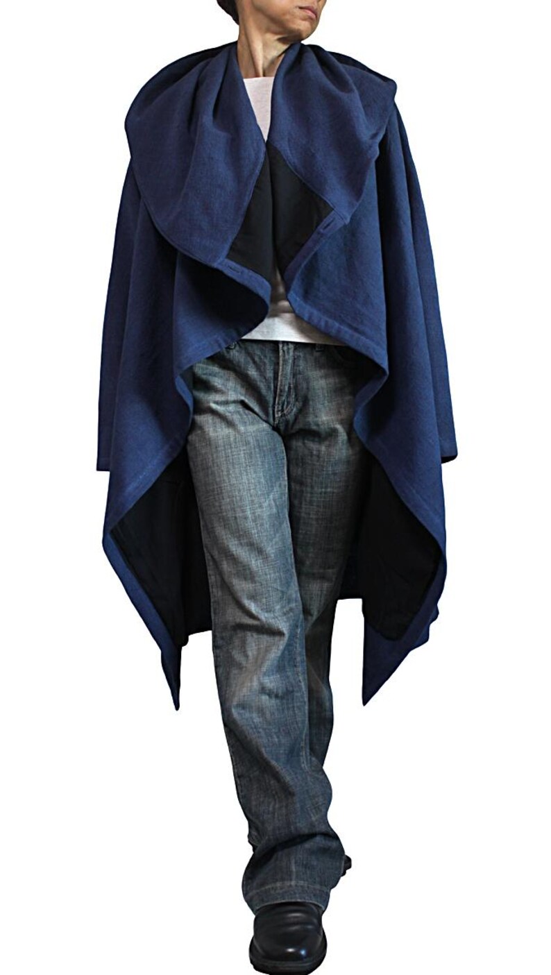 ChomThong Hand Woven Cotton Hooded Wrap Coat (JFS-145) No Extra Customs Fees to US(DDP Shipping) image 13