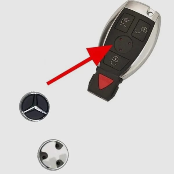 1 Mercedes Benz Emblem for key FOB 13mm