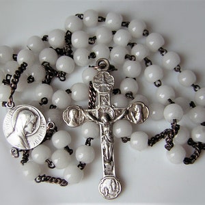 Vintage Argent Miraculeux Médaille Chapelet Bracelet Croix crucifix Vierge Marie roses Vintage Argent Miraculeux Médaille Chapelet Bracelet Croix crucifix Vierge Marie roses