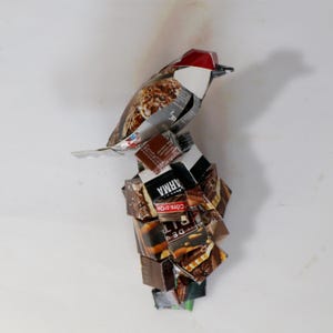 Huismus muurvogel uit verpakkingskarton