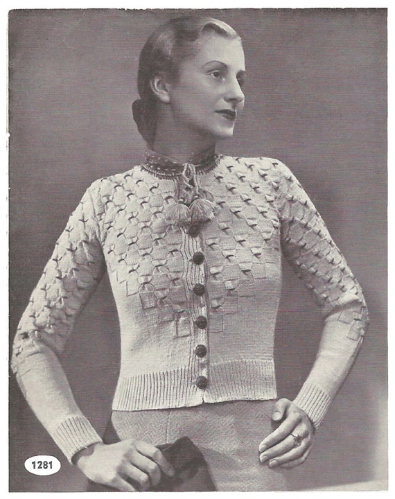 1930s cardigan sale