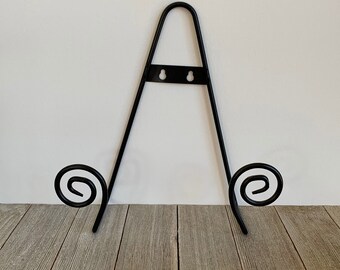 Nice wrought iron plate hangers Wrought Iron Wall Plate Holder Etsy