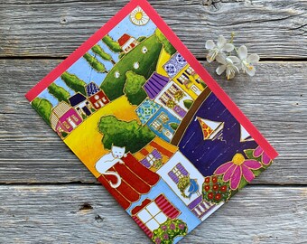 Carte De Voeux Avec Paysage Etsy