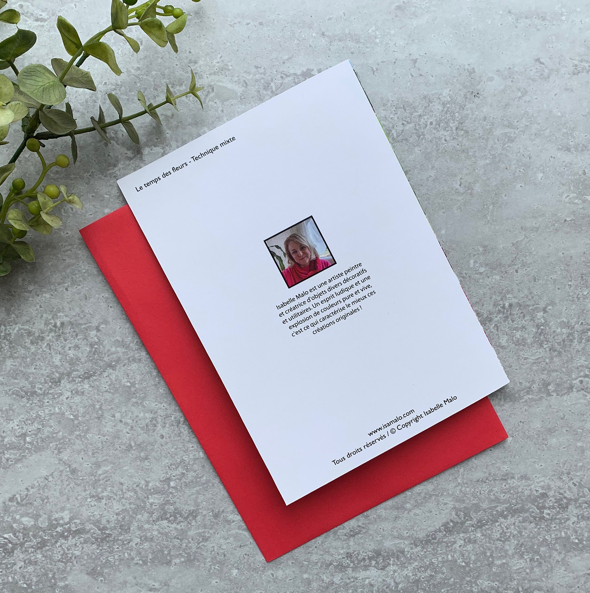 Greeting card landscape colourful houses blue jay sunflower gift card