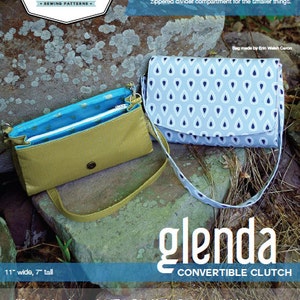 Swoon Patterns: Glenda Convertible Clutch - PDF Bag Purse Clutch Sewing Pattern