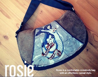 Swoon Patterns: Rosie Crossbody Bag - PDF Bag Purse Crossbody Bag Sewing Pattern