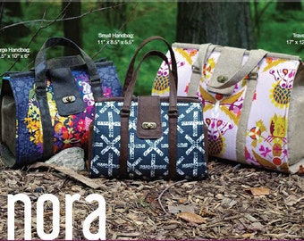 Swoon Patterns: Nora Doctor Bag - PDF Vintage Purse Doctor Bag Carpet Bag Sewing Pattern