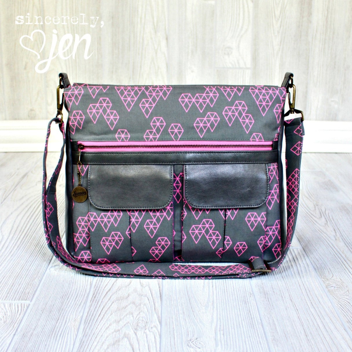 Swoon Patterns Sydney Crossbody Bag PDF Vintage Large Etsy Canada