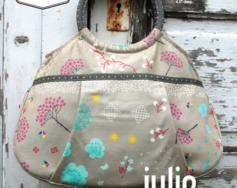 Swoon Patterns: Julie Ring Top Handbag - PDF Vintage Bag Purse Handbag Sewing Pattern
