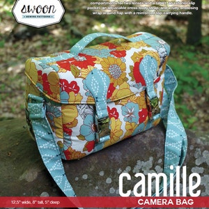Swoon Patterns: Camille Camera Bag - PDF Bag DSLR SLR Camera Handbag Sewing Pattern