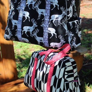 Swoon Patterns: Vivian Handbag & Traveler PDF Bag Purse Travel Bag Sewing Pattern image 3