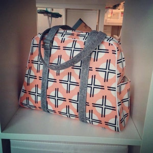 Swoon Patterns: Vivian Handbag & Traveler PDF Bag Purse Travel Bag Sewing Pattern image 4