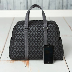 Swoon Patterns: Vivian Handbag & Traveler PDF Bag Purse Travel Bag Sewing Pattern image 2