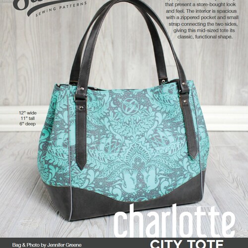 Swoon Patterns Lola Domed Handbag PDF Vintage Purse Tote Etsy