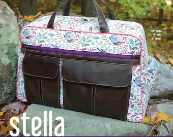 Swoon Patterns: Stella Weekender Bag - PDF Bag Purse Weekender Travel Bag Sewing Pattern
