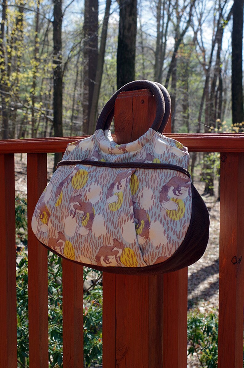 Swoon Patterns: Julie Ring Top Handbag PDF Vintage Bag Purse Handbag Sewing Pattern image 2