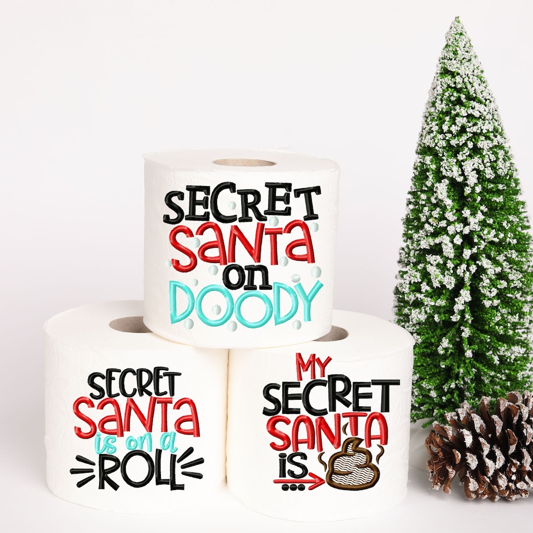 Secret Santa Christmas Toilet Paper Gag Gift Christmas Party Etsy