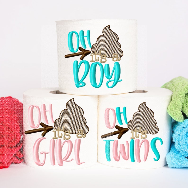 Baby Shower Toilet Paper Gag Gift Baby Shower Party Baby Etsy