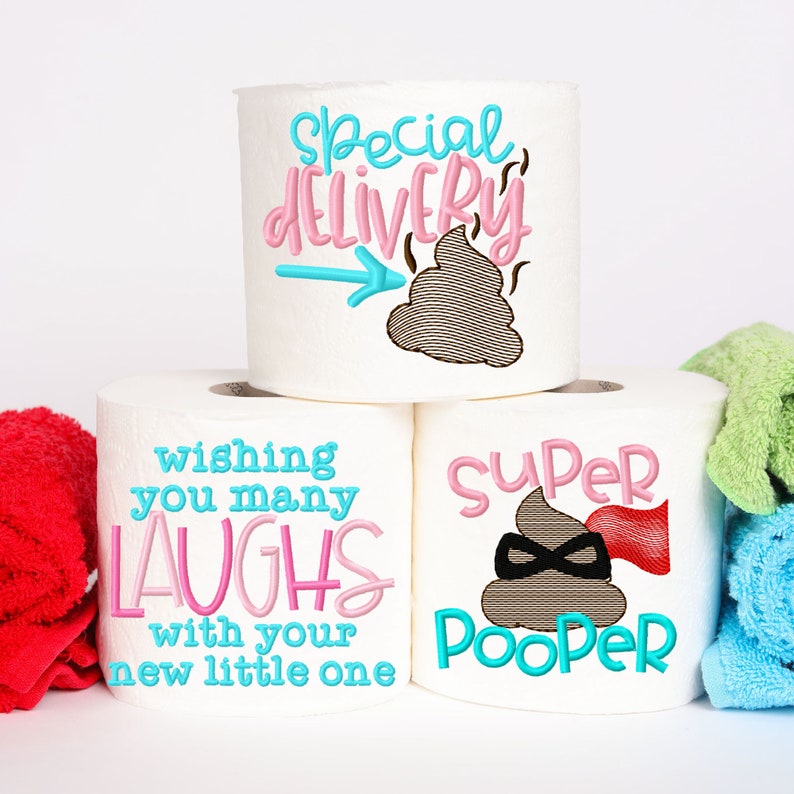 Baby Shower Toilet Paper Gag Gift Baby Shower Party Baby Etsy