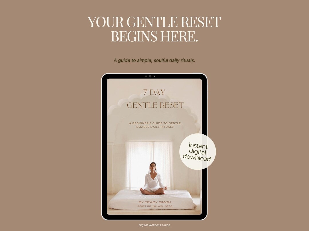 7 Day Gentle Reset | Wellness Workbook | Mindfulness Reset Guide ...