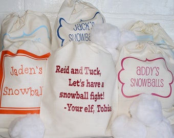 Personalized Indoor Snowball Fight Kit