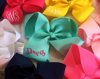 Monogram Bow Grab Bag | Personalized Hairbow Mix | 6 Styles